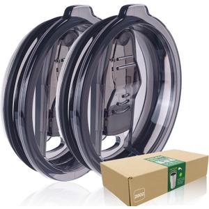 2 Replacement Lids for 20oz Stainless Steel Tumbler Lids-Replaces Only Covers With a Top Diameter of 3.4 inchesBottom Diameter of 3.23 inches