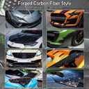 Rear Spoiler Compatible with Mercedes Benz W205 C-Class 2015-2021, Duckbill Fits for C63 C160 C180 C200 C250 C300 C400 C450 Sedan, Trunk Tail Deck Lid Wing Lip (Forged Carbon Fiber Pattern)