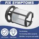 Funmit W10872845 Dishwasher Pump Filter Cup Replacement for Whirlpool Kenmore Amana Kitcheniad Dishwasher Replaces 8579307 AP6030094 W10056425 W10056426 (2025 Update)