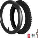 RUTU 16x2.4 Tire and Inner Tube Set, 16 Inch Bike Tires for Dirt Bike Kids Bicycles, 64-305 Tire Compatible with MX500 MX650, 16x2.40