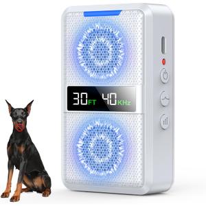 Anti Barking Device for Dogs, Ultrasonic Dog Bark Deterrent Devices, Type-C Rechargeable Behavior Corrector with Adjustable 30 FT Range & Frequency Dog Bark Box for Indoor & Outdoor Use