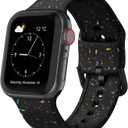 Sport Band Compatible with Apple Watch Bands 49mm 46mm 45mm 44mm 42mm 41mm 40mm 38mm, Soft Silicone Wristband Strap with Classic Clasp for iWatch Series 10 9 Ultra SE 8 7 6 5 4 3 2 1 for Women Men
