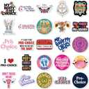 3 x 50 Pcs Pro Choice Sticker Feticide Vinyl Stickers Pack Womens Rights Feminist Protest Sticker Decals for Water Bottle Laptop Skateboard Luggage Car (Feticide), Chroma