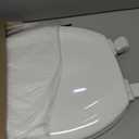 KOHLER Stonewood Quiet-Close, Elongated Toilet Seat Soft Close, Durable Wood, Easy Installation, Universal Fit, Home Essentials, White Finish, K-20466-0