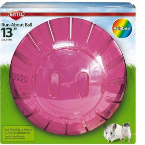Kaytee 13" Assorted Color Run-About Exercise Ball For Pet Rats & Chinchillas