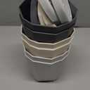 InmeRun Plant Pots Indoor Plastic Flower Pots Outdoor 5 inch Set of 6 Pack with Drainage Holes and Saucers for Garden Pots (5 in 6 pcs) (Multicolor)