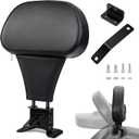 Benlari Rider Driver Backrest, Detachable Adjustable Plug-in Rider Backrast Fit for Harley Davidson Touring Road Glide Electra Glide Street Glide Road King CVO 1988-2024, Black (Black)