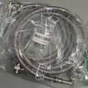 6FT Washer Stainless Steel Hoses with 90 Degree Elbows - Burst Proof 3/4" FHT Standard Thread Hot and Cold Water Connection Inlet Supply Lines by AMI PARTS