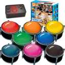 50m Answer Classroom Buzzers Light Up Game Buzzer System, Displays The Winning Player Loud, Console Displays First Buzz, Rechargeable Buzzers Great for Trivia Games, Family Feud, Jeopardy (8)
