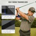 Golf Swing Trainer Aid, 90°Keeper Golf Posture Correction Training Aid, Professional Swing Accuracy Improvement Tool for Preventing Over Swinging