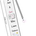 2 x Elephant Bookmarks Cute Bestie Women Teens Distance Accompany Just a Girl who Loves Elephants Daughter Sister Niece Friend Accessory Personalised Birthday Wife Valentines Day Elephant Christmas Gifts