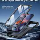 FNTCASE for Moto-G 2026/2025 Case: for Motorola Moto G Play 2026 5G Military Grade Drop Proof Protection Cover with Kickstand | Matte Textured Rugged Shockproof TPU | Protective Phone Case Black