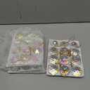 XunYee 36 Pcs Crystal Glass Christmas Balls Ornaments, 1.18" Mini Hanging Crystal Prism Xmas Tree Decorations Pendants for Home Wedding Birthday Party Holiday Decorations(AB Color,Mixed Styles)