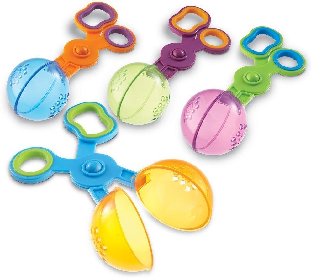 Learning Resources Handy Scoopers - 3 Pieces, Ages 3+ Toddler Learning Toys, Fine Motor and Sensory Toys, Sand Box Toys for Toddlers, Kid Tweezers