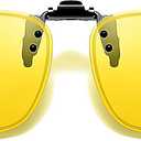 UV Protection Clip-On Sunglasses: Polarized, Anti-Blue Light, Flip-Up Sun Shades -Fits Over Prescription Glasses