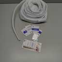 Wedge-Shape Window Weather Stripping Door Frame Seal Strip 3Pcs196" White,Upgrade Black Foam,Soundproofing,Draft Stopper,Winter Insulation,Noise Blocker, Gap Filler for Exterior Front Door Side