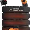 20FT Heated Sewer Hose Kit, Black RV Accessory (20FT Hose with Sleeve)