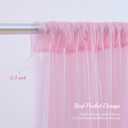 20ft X 10ft Baby Pink Tulle Backdrop Curtain for Parites, Sheer Photo Backdrop Curtains Fabric Drapes for Wedding Baby Shower Birthday Party Bridal Girl Shower Background Decorations