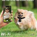 AEZ Pet Camera Collar with APP Control, 1080P HD Pet POV Camera, 210-mins Recording Wearable Action Camera with Hotspot WiFi, Magnetic Clip Camera for Cats Dogs Kids & Outdoor Use (No SD Card)