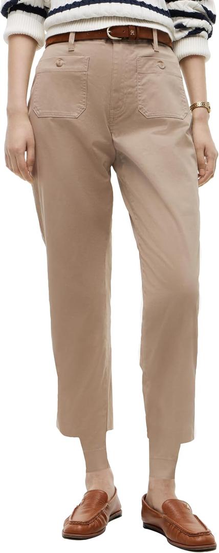 Tommy Hilfiger Women's Twill Patch Pocket Pants, Beige 18
