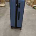 TydeCkare 20 Inch Carrry On Luggage with Front Zipper Pocket, 45L, Lightweight ABS+PC Hardshell Suitcase with TSA Lock & Spinner Silent Wheels, Convenient for Business Trips, Ice Blue