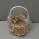 Woven Flower Basket Flower Girl Basket Wicker Basket Candy Gift Basket for Wedding Birthday Party Favor - Size S