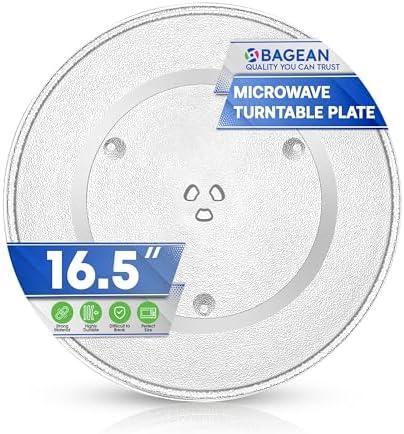 Microwave Plate Replacement 16.5 inch Fits F06014M00AP Panasonic Microwave Glass Plate - Exactly Replaces Rotating Microwave Turntable - Durable Oven Dish Tray For Better Reheating and Cooking
