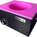 Waxness Non-Stick Silicone Bowl Insert for Wax Warmers Pink, Fits 5.5 lb Warmers, Easy Clean Flexible Wax Pot Liner for Professional Use.