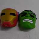 Marvel Avengers Hero Mask Multipack, Iron Man & Hulk Mask 2-Pack, Super Hero Roleplay Toys for Kids Ages 5 and Up 
