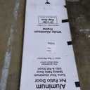 Ideal Pet Products Aluminum Pet Patio Door, Adjustable Height 77-5/8" to 80-3/8", 15" x 20" Flap Size, White