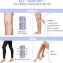 Compression Pantyhose for Women, 20-30 mmHg Footless Graduated Support Medical Compression Stockings S