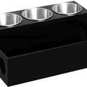 Hair Tool Organizer, BlackAcrylic Hair Dryer Holder, Counter Organizer for Bathroom, Vanity and Desk