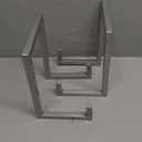 Sweetude 2 Pcs Large Plate Stands for Display Metal Frame Plate Holder Display Stand Decorative Table Top Easels for Picture, Book, Platter, Photo Easel(Silver,8 Inch)