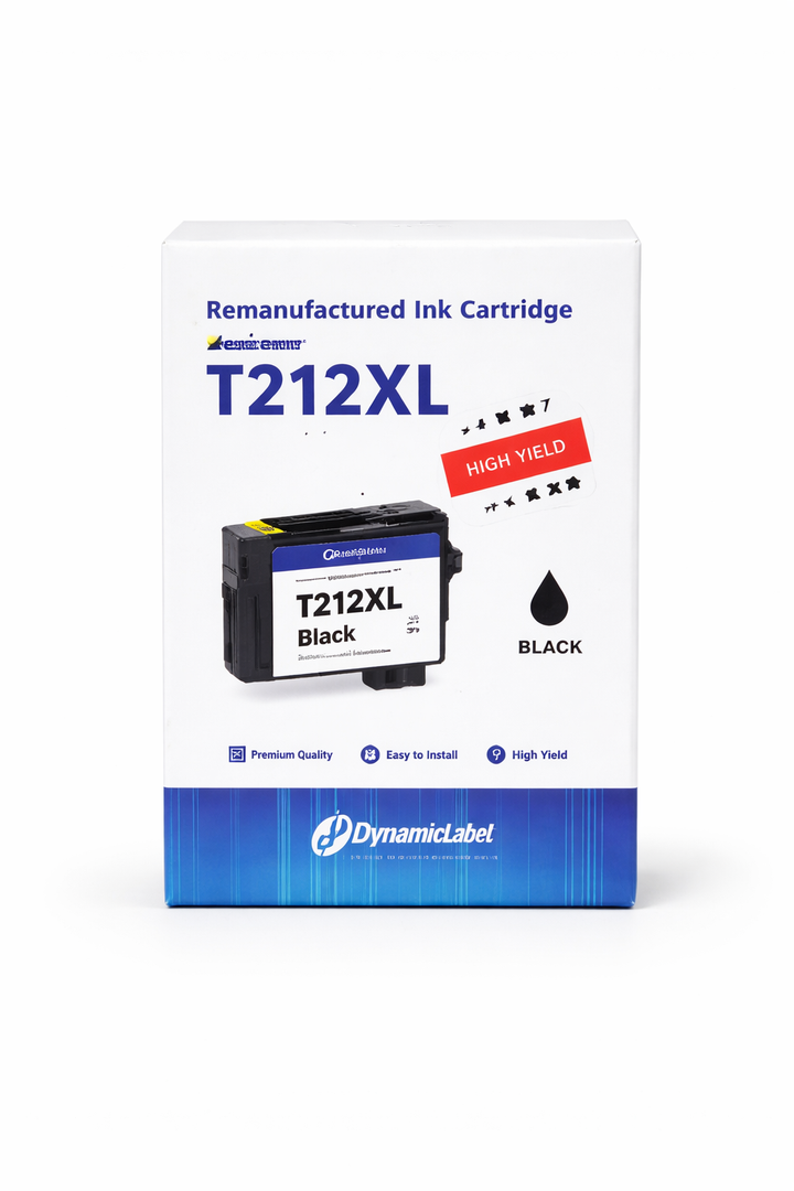 Remanufactured Ink Cartridge T212XL Black – High Yield Replacement for Epson Printers