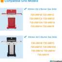 Grill Replacement Parts for Kitchen Aid 720-0891CA 720-0891 720-0891B 720-0891R 730-0891 730-0891B, Flame Tamer and Burner Kit for Kitchenaid Grill Replacement Parts