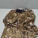 Kasper Women's Shine DOT Ruffle SLV Blouse, Black/Gold, Size M