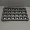 KitchenAid 24-Cup Nonstick Aluminized Steel Mini Muffin Pan, Contour Silver
