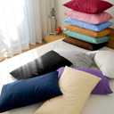 FLXXIE 2 Pack Microfiber King Pillow Cases, 1800 Super Soft Pillowcases with Envelope Closure, Wrinkle, Fade and Stain Resistant Pillow Covers, 20x36, Wine Red