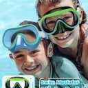 Seago 2 Pack Swim Goggles with Nose Cover, Goggles for Kids 6-14 Girls Boys Youth, Wide-Frame Swimming Goggles
