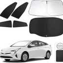 TINGLU Window Shades for Toyota Prius Hatchback 2016-2022 (NOT for Prius C or Prius V) Accessories Car Side Full Windows Rear Triangular Windshield Sun Shade Sun UV Rays Privacy Protection 6PCS