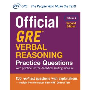Official GRE Verbal Reasoning Practice Questions, Second Edition, Volume 1