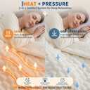 Garvee Heated Weighted Blanket for Adult 20 lbs, 60 x 80 inches, White
