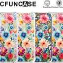 CCFUNCASE Compatible for Samsung Galaxy S24 / S25 Case Clear Cute for Women - Rugged Phone Cases Funda Protector Cover Skin (Pink Floral Colorful Flowers)