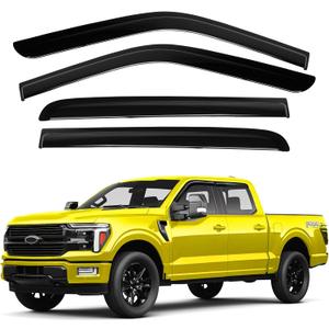 Rain Guards for Ford F150 SuperCrew 2016-2023, 2017-2024 F250/F350/F450 Super Duty CrewCab
