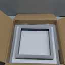 32W Modern LED Ceiling Light, Small Flush Mount Light Fixture, 6500K Cold White Ceiling Lamp, Square Hallway Lighting Fixtures for Living Room Bedroom Bathroom Kitchen (White, Cold White) (1 PACK, White&Black-6000K)