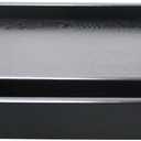 DILLMAN Serving Tray Large Black Wood Rectangle Food Tray Butler Tray Breakfast Tray with Handles (Large+Small)