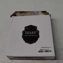 YEAKE Adjustable Flexible Gooseneck Makeup Mirror,360Rotation Folding Portable Desk Vanity Mirror with Stand Shower Shaving Cosmetic Mirror Square Large