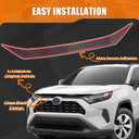 Hood Deflector Protector Compatible Toyota RAV4 2025 2019-2024 and RAV4 (Hybrid) SE/LE/XSE/XLE/Limited 2019-2024 with Hood Protector Cover Trim Exterior Accessories Bumper Guard Glossy Black