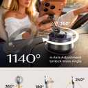 LISEN Suction Phone Mount2026 Auto Vacuum 3.0, 360 Adjustable Magnetic Phone Holder for Car Dashboard Universal Magsafe Accessories Gifts for Men Women for iPhone 17 Pro Max Air 16 15 14 13 12, Black
