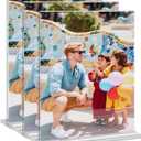 4x6 Acrylic Picture Frame, 3 Pack Double-Sided Clear Acrylic Picture Frames, T Shape Self Standing Photo Frame for Desktop Display
